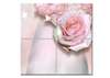Модульная картина, Нежная розовая роза., 120 x 120