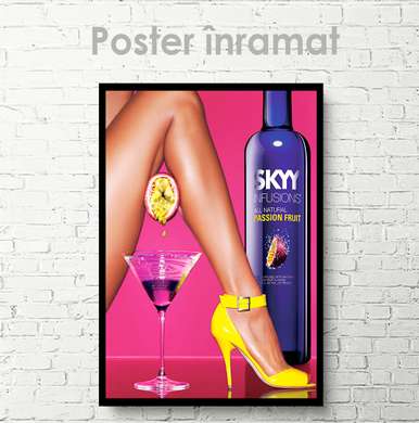 Poster - Bright poster, 60 x 90 см, Framed poster on glass