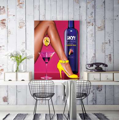 Poster - Bright poster, 60 x 90 см, Framed poster on glass