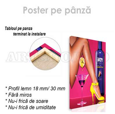 Poster - Poster aprins, 30 x 45 см, Panza pe cadru, Diverse