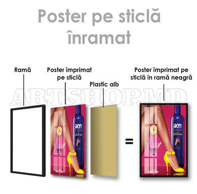 Poster - Poster aprins, 30 x 45 см, Panza pe cadru, Diverse