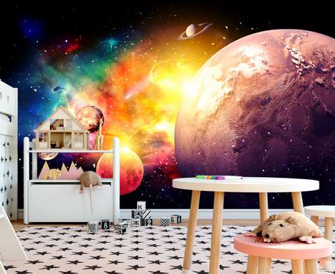 Wall Mural - Planets of the solar system
