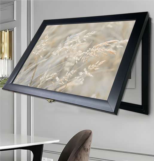 Мультифункциональная Картина - Трава, 40x60cm, Черная Рама