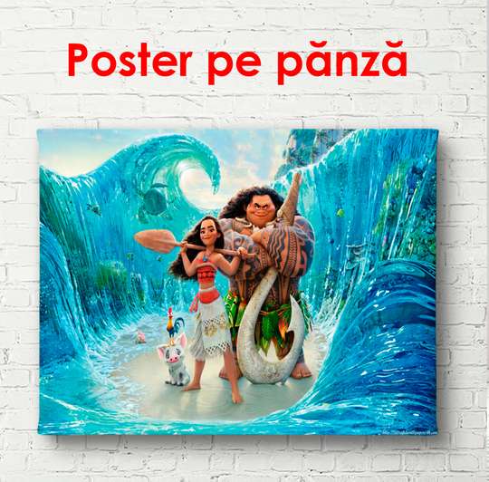Постер - Герои Диснея, 90 x 60 см, Постер в раме, Для Детей