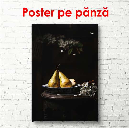 Poster - Natur-mort " Perele", 30 x 60 см, Panza pe cadru, Glamour