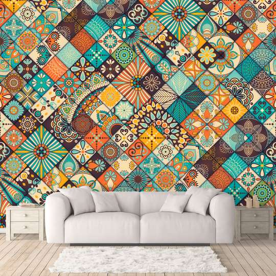 Wall Mural - Abstract composition of squares