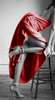 Постер - Красная юбка, 30 x 60 см, Холст на подрамнике, Ню