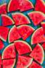 Poster - Fresh Watermelon, 60 x 90 см, Framed poster on glass, Food and Drinks