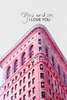 Постер - Розовые элементы города, 30 x 45 см, Холст на подрамнике, Наборы