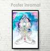 Poster - Meditation, 60 x 90 см, Framed poster on glass, Abstract