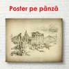 Poster - Orașul pictat, 90 x 60 см, Poster înrămat, Vintage