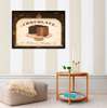 Poster - Chocolate cake on the table, 90 x 60 см, Framed poster, Provence