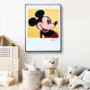 Poster - Portretul lui Mickey Mouse, 30 x 45 см, Panza pe cadru