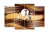 Modular picture, Abstract image of African people, 106 x 60
