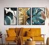 Poster - Tropical leaves, 60 x 90 см, Framed poster on glass, Sets