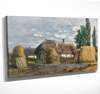 Poster - House in the village, 90 x 45 см, Framed poster on glass, Art