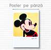 Poster - Portrait of Mickey Mouse, 60 x 90 см, Framed poster on glass