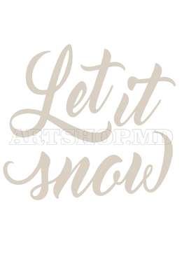 Poster - Let it snow, 60 x 90 см, Poster inramat pe sticla, Seturi