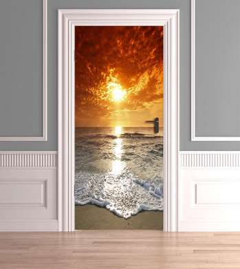 3D door sticker, Sunset, 60 x 90cm, Door Sticker