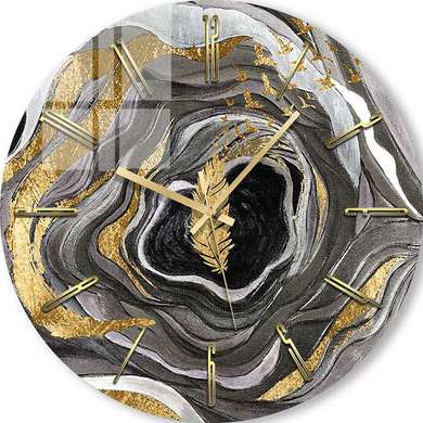 Стеклянные Часы - Золотое перо, 40cm