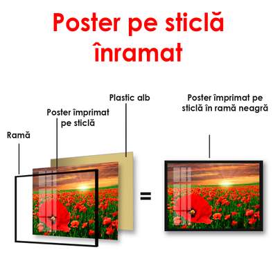 Постер - Абстрактные бежевые цветы, 90 x 60 см, Постер в раме, Цветы