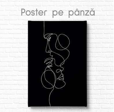 Poster - They, 60 x 90 см, Framed poster on glass, Minimalism