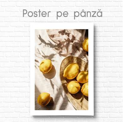 Poster - Lemons, 30 x 45 см, Canvas on frame
