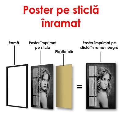 Poster - Natalia Vodianova, 60 x 90 см, Framed poster