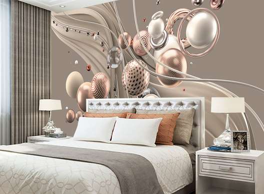 3D Wallpaper - Balloons floating in the air