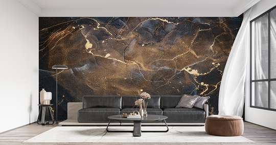 Wall mural - Shades of pink with gray and gold