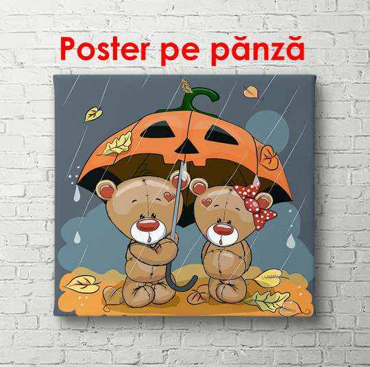 Poster - Halloween, 100 x 100 см, Poster înrămat, Pentru Copii
