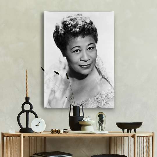 Poster - Ella Fitzgerald, 30 x 45 см, Canvas on frame, Famous People