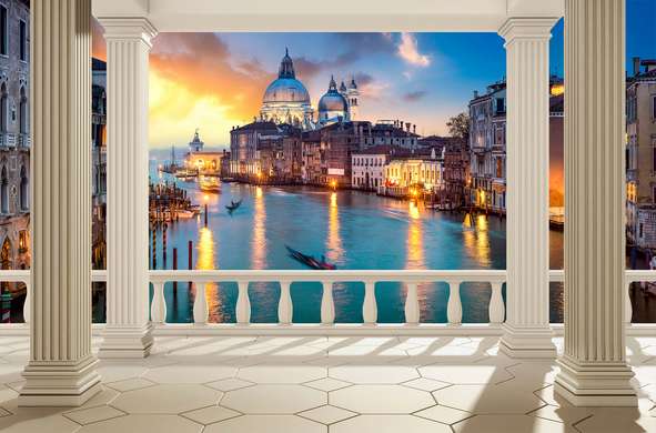Fototapet - Vedere spre frumosul oraș Veneția