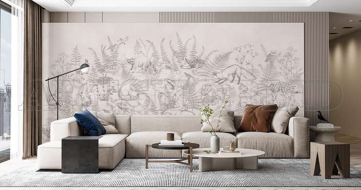 Wall mural - Animal sketch