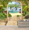 Wall Mural - Park with a view of the waterfall