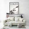 Poster - Vogue Cover White Cap, 60 x 90 см, Framed poster