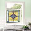 Window Privacy Film, Decorative stained glass multicolored geometry, 60 x 90cm, Matte, Window Film