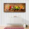 Poster - A set of bright and fragrant spices, 90 x 30 см, Canvas on frame