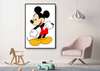 Poster - Mickey Mouse, 60 x 90 см, Framed poster on glass