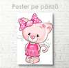 Poster - Cute kitty, 30 x 45 см, Canvas on frame, For Kids