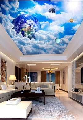 Wall Mural - Planets in the clouds