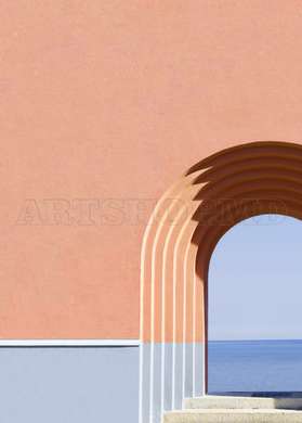 Poster - Minimalist architecture, 60 x 90 см, Framed poster on glass, Minimalism