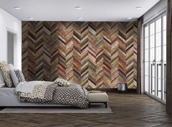 Wall Mural - Herringbone style