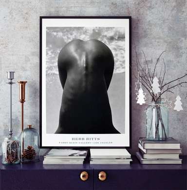 Poster - Woman's back, 30 x 45 см, Canvas on frame, Nude