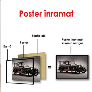 Poster - Visuri din trecut, 90 x 60 см, Poster înrămat, Transport