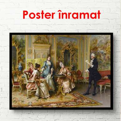 Poster - Portret vintage, 45 x 30 см, Panza pe cadru, Diverse