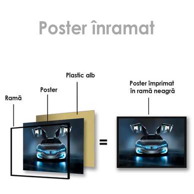Poster - Pinifarina - cars from the future, 45 x 30 см, Canvas on frame, Transport