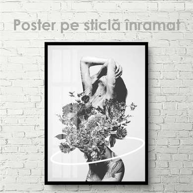Постер - Цветы души, 60 x 90 см, Постер на Стекле в раме