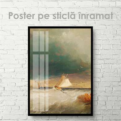 Poster - Stormy sea, 30 x 45 см, Canvas on frame, Art