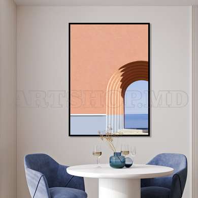 Poster - Minimalist architecture, 60 x 90 см, Framed poster on glass, Minimalism